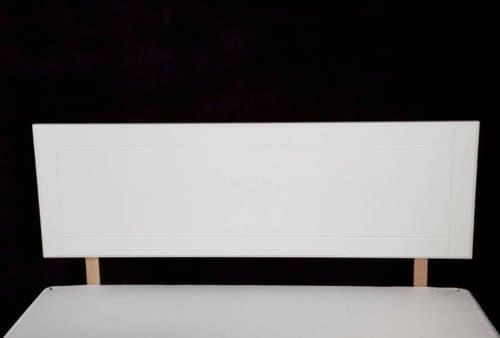 6' Super King Size Wooden Headboard - White