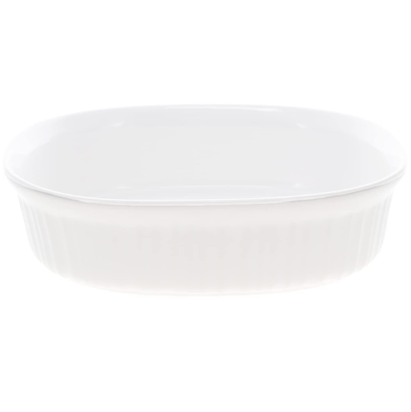 FS2 2.5qt Oval French White Casserole Dish