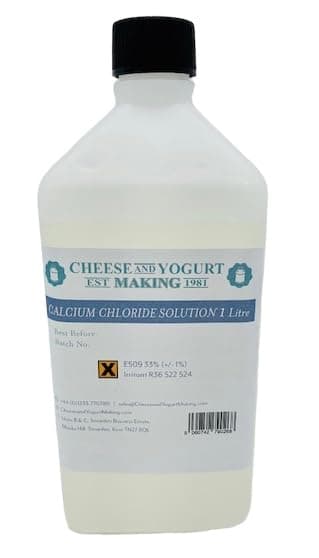 Calcium Chloride Solution for Cheese Making, Enhance Cheese Texture and Yield, Ideal for Home Cheese Makers and Cheese Enthusiasts, Food-Grade, Easy-to-Use Liquid Formulation - 1 Litre
