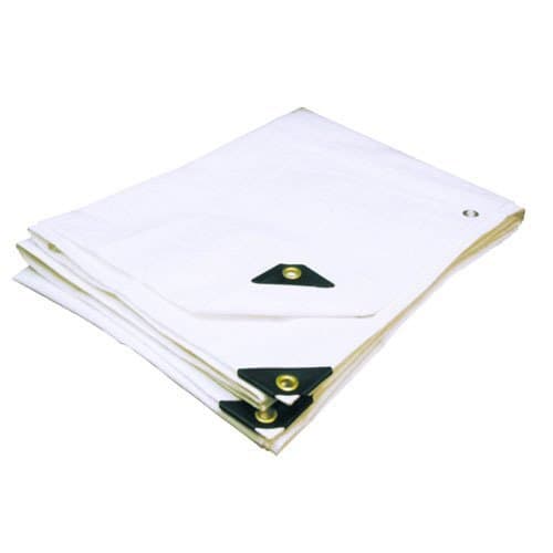 6'X16' Extra Heavy Duty White Tarp