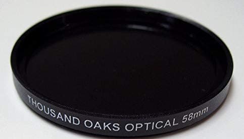 Thousand Oaks Optical SL58-T - 58mm Black Polymer Solar Filter for Camera