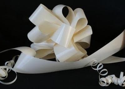 Wedding Car Kit. 3 x 50mm Cream (assembled / ready made "NOT" flat packed) Pull Bows. Plus 1 x 6m of 2" Cream Florist Ribbon. The perfect Item For Wedding Cars