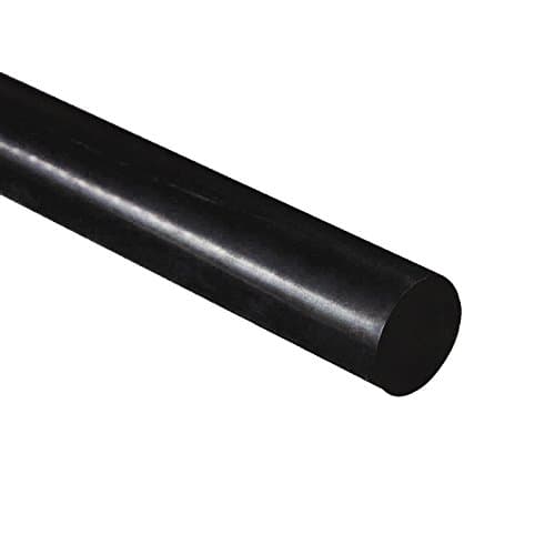 HDPE High Density Polyethylene Round Rod, Black 30mm Diameter x 300mm Long Grade A PE 500