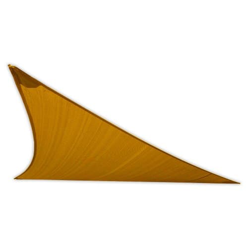 US Shade Sail 15' Right Triangle Shade Sail (Sandy Beach) with Mounting Hardware