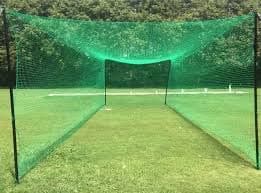 AMZ Sports Nets 2mm 36 Ply Cricket Batting Practice Net Regular Training Netting for Outdoor Backyard Ground Sports (2mm Thickness) (15FtX10Ft, Green)