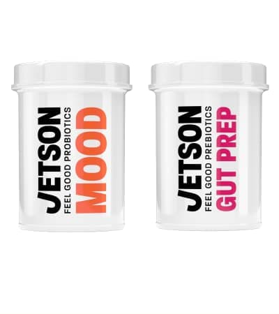 Jetson - Probiotic and Prebiotic Bundle Mood/Gut Prep - Support Healthy Mood Function and GI Tract - Gluten Free, Vegetarian, Non-GMO (62 Count)