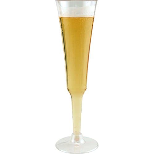 Fluted Disposable Champagne Glasses - 6 oz.