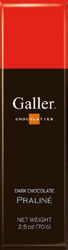 Galler Dark Chocolate Praline Bar 2.5 oz