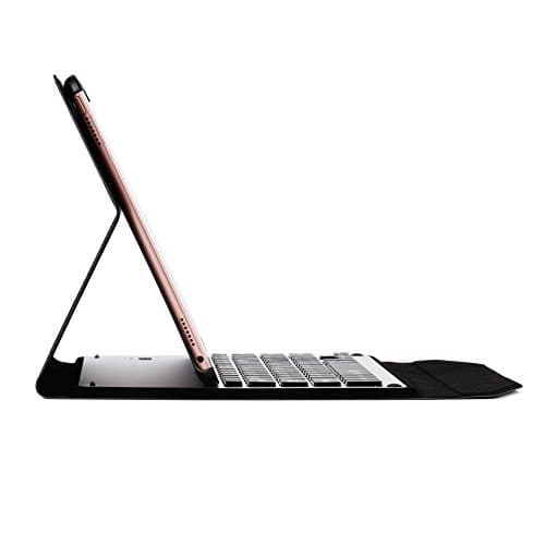 Ottertooth iPad Pro 9.7 Keyboard Case, Ultra-thin Aluminum Portfolio Case, Bluetooth Smart Keyboard with Auto Sleep/Wake, for iPad Pro 9.7-inch, Black