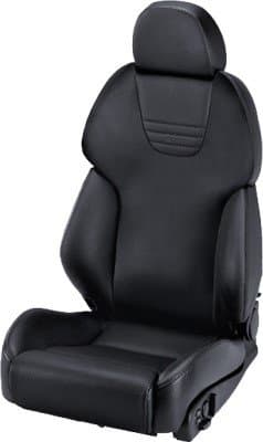 RECARO AM19 STYLE TOPLINE LEATHER BLACK SIDE LEFT