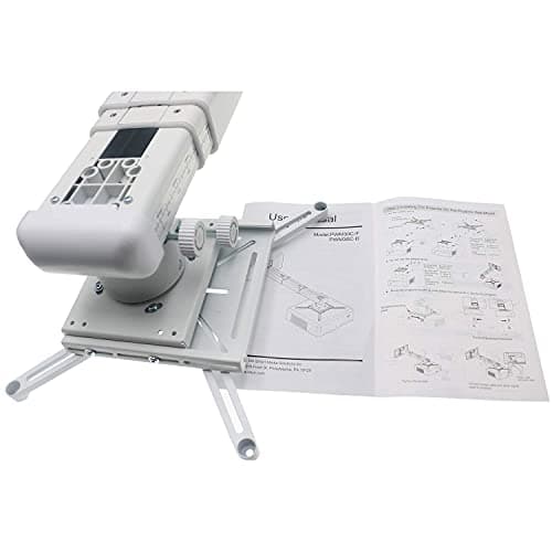 Universal Wall Projector Mount with Universal LCD/DLP mounting ,Telescopic Bracket Hanger,33lbs Load Capacity,High-Precision Adjustable: 12.8’’-29.13’’ (12.8’’-29.13’’)