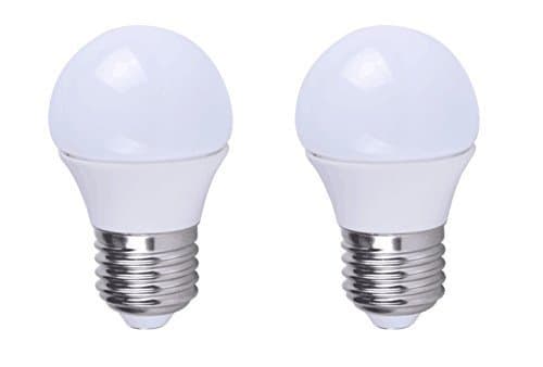 Grimaldi Lighting LED Bulb, Vibration Resistant Garage Door Bulb, 400 Lumens, 5 Watts, 2 Pack, Pure White (5000K), A15 Style Bulb, Not Dimmable, 40W Equivalent
