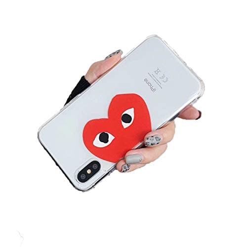 Commes Des Garcons CDG Play Japan Case for iPhone Transparent Soft 1 for iPhone Xs