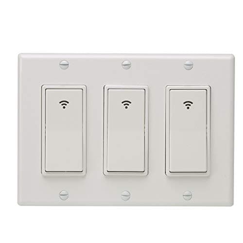 Remote Control for Alexa Type 3 Gang AC 100-240V Smart WiFi LED Light Switch Wall Panel Mobile APP