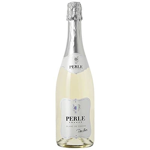 Pierre Chavin Perle Blanc Alcohol-Free 0.0% Sparkling White Wine Alternative From France, Low Calorie, Halal Certified, Vegan, and No Sulphites 750ml