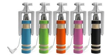 Smallest Selfie Stick for Smart Phone (Orange)