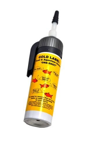 Clear Underwater Sealant 2.53 Fl Oz or 75ml, Clear Gold Label Koi Pond and Aquarium Sealant Bonds and Seals Leaks Underwater