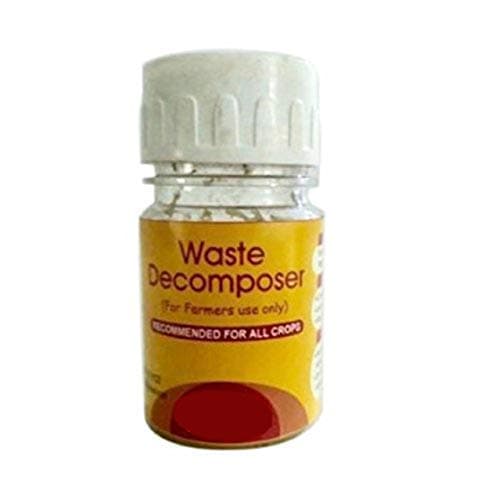 Waste Decomposer Made by Using NCOF Technology Ghaziabad Organic waste decomposer Pack of 5, 30ml per Bottle | Organic Waste Decomposer for Farming and Gardening | Compost Maker | Compost Accelerator