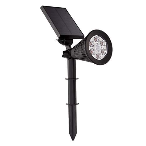 LivEditor Solar Motion Sensor Flood Light 6 LED Outdoor Waterproof Wireless Lamp for Patio,Deck,Yard,Garden with PIR Activated Auto On/Off-1 Pack