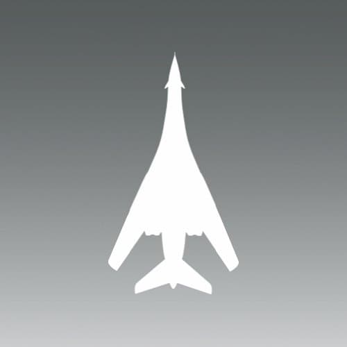 (2x) B-1 Lancer - Bomber - White - Sticker - Decal - Die Cut