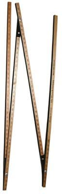 BAGBY GAGE STICK, 4F-L-16.5, 16.5FT FOLDING GAGE STICK