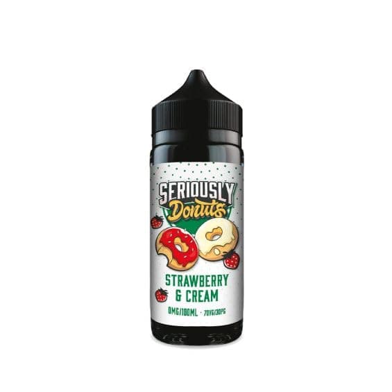 Doozy Seriously Vape Liquid E Liquid No Nicotine Disposable 0mg Fruity Nice Temptations 100ml Shortfill ecig - Strawberry Crem