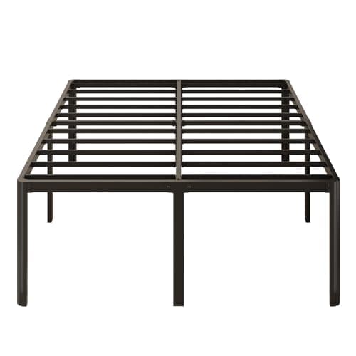Yicensen 20 Inch King Bed Frame with Rounded Corner Legs No Box Spring Needed King Size Platform Bed Frame, Heavy Duty, Easy Assembly, Noise Free, Black.