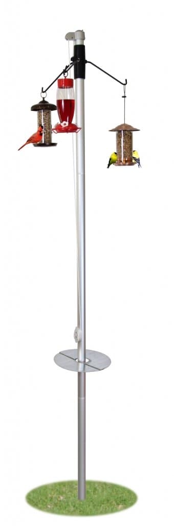 The FeedSavr Bird Feeder Pole with Pulley