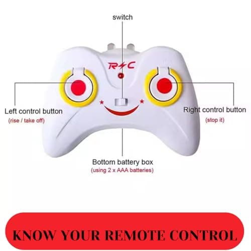 Flying Helicopter with Radio Remote Control and Hand Sensor Charging Helicopter 2 in 1 Toys with 3D Light Toys I Remote Control Helicopter - Pack of 1 - RED Colour