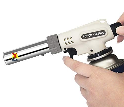 - Butane Torch Kitchen Blow Lighter - Culinary Torches Chef Cooking Professional Adjustable Flame with Reverse Use for Creme, Brulee, BBQ, Baking, Jewelry by Zhart (Butane Fuel Not Included)