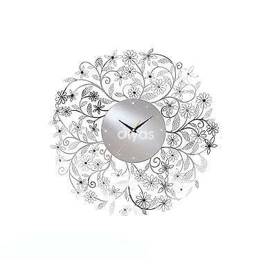 Diyas Home Wall Clocks, Glass,MDF, One Size