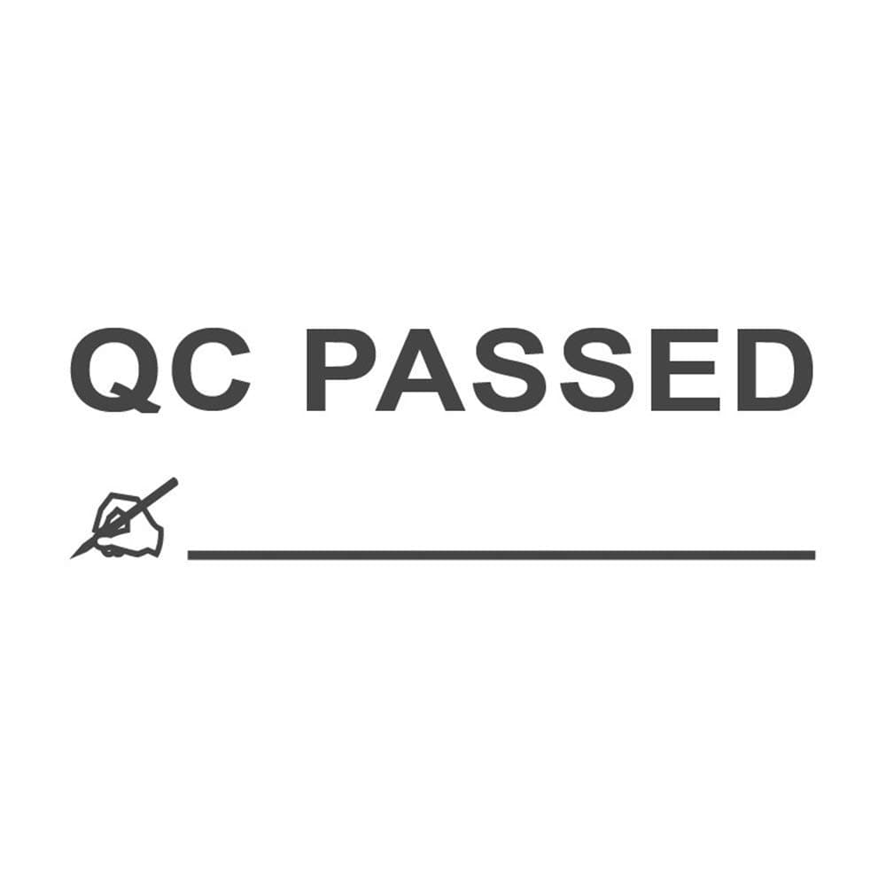 QC Passed, pre-Inked Office Rubber Stamp (#761518-38RD)