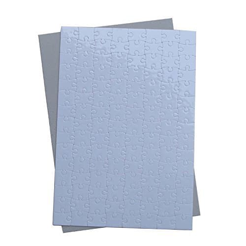 RETERMIT 10 Sets Blank Sublimation A3/A4/A5 Jigsaw Puzzle DIY Puzzles Heat Press Transfer Crafts Blank Puzzle Sublimation Puzzle Blanks (A4--11.5X7.9 inch -120 Pieces)