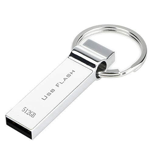 Keychain USB Flash Drive 512gb Waterproof Memory Stick Portable Thumb Drive (512cc)