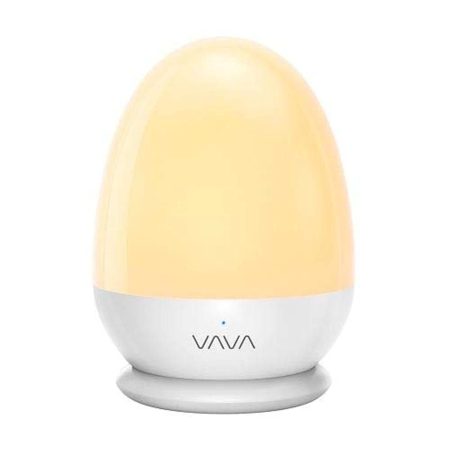 VavaBaby Night Light, Bedside Lamp for Breastfeeding, ABS/PP, Adjustable Brightness & Color, SOS Mode, Touch Control, Timer Setting