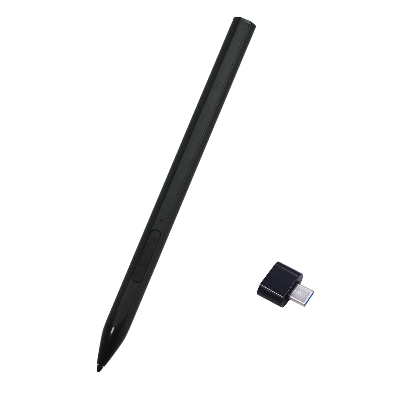 Generic MPP603 Stylus Pen for HP MPP 2.0 Title Pen Compatible for HP Rechargeable MPP 2.0 Tilt Pen with 4096 Levels Pressure, Smooth Writing (Black) Type-C Convertor, Pen_MPP603_HPMPP2.0_Hei_Hei#CO#