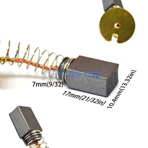 Eztronics Corp 2 CARBON BRUSHES BRUSH FOR DEWALT BLACK DECKER CHOP SAW SANDER GRINDER 131602-00 (131602-00 (9.3 x 12.5 x23 mm))