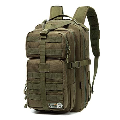 LeisonTac Tactical Backpack with Quick Release system Military standard 500D Nylon (O.D.Green)