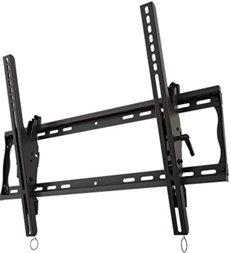 Crimson T55A Universal Tilting Mount with Post Installation Leveling for 32" to 55"+ Flat Panel Screens, Black, 200lb (91kg) weight capacity, 2.2" (55.8mm) depth from wall, Tilt +15°/-5°