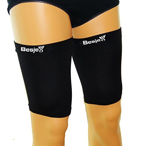 Besjex Compression Thigh Support Sleeves for Men & Women for Hamstring & Quad Injuries, Surgery, Sports, Tennis, Running