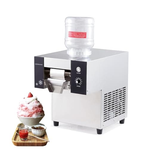 Kolice Automatic 374 lbs/day Shaved Ice Machine, Snow Cone Shaver, Snowflake Ice Machine, Air Cooling for Restaurant, Food Truck, Milktea Shops,etc