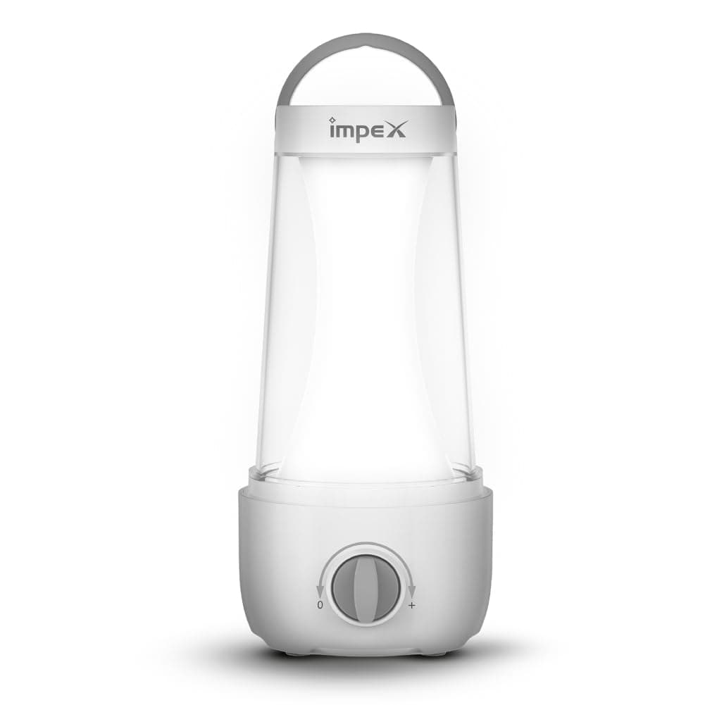 Impex Rechargeable LED Lantern with 64 PCS 0.5W SMD LED, 4500mAh Li-ion Battery, Light Dimmer, 6V DC Socket, 12 Hours Charging Time, 5-10 Hours Working Time, 10000 Hours LED Lifetime - IL 700
