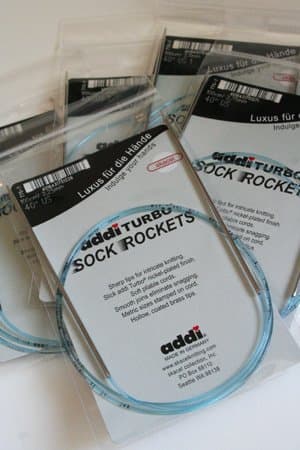 ADDI Turbo Sock Rocket Circular Knitting Needles by SKACEL 32" Size 2