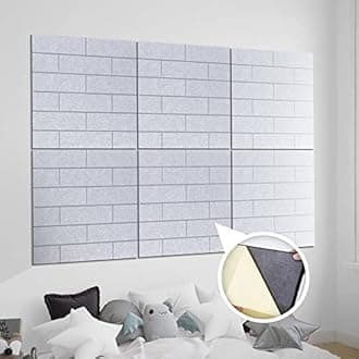 Arrowzoom 6 Square Felt Art 3D Polyester Adhesive Panels DIY Crafts Wall Deco...