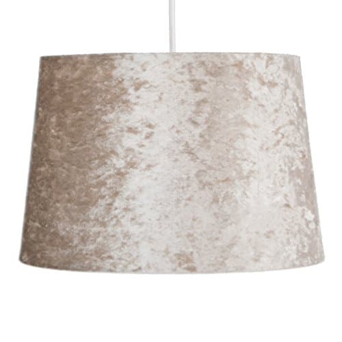 Soft Velvet Fabric Effect Dual Purpose Ceiling Lightshade - Gold