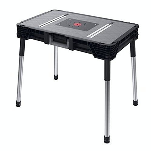 Keter 230801 Portable Work Table Job Site with Accessories