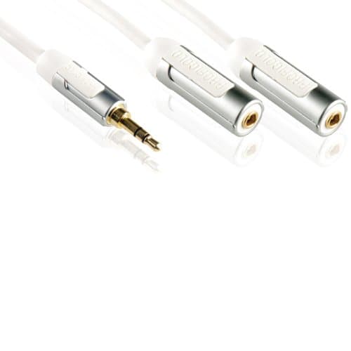 Profigold High Performance Headphone Splitter Cable with 24K Hard Gold Connections