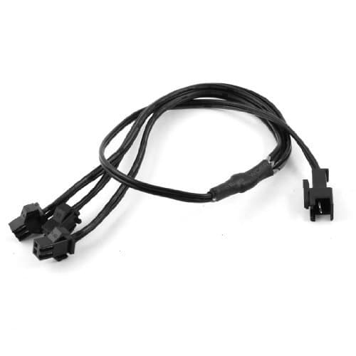 Black 3 Way Wire Splitter Cable Line Connector for EL Neon Strip Light