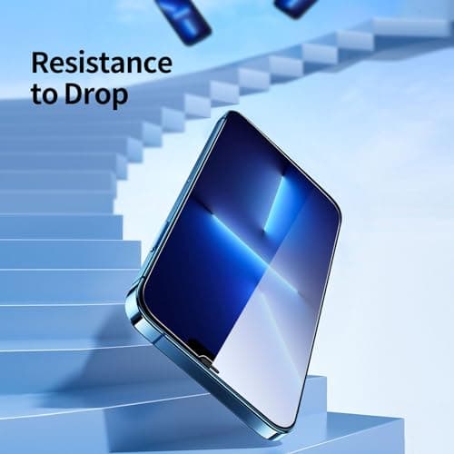 NEW'C Pack of 3, Tempered Glass Screen Protector for iPhone 13 Pro Max, iPhone 14 Plus (6.7 Inches), Scratch Free, 9H Hardness, HD Screen Protector, 0.33 mm Ultra Clear, Ultra Resistant