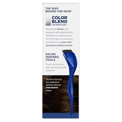 Clairol Permanent Root Touch-Up Kit, Dark Brown 4, 1 Application